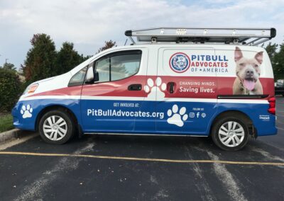 Pitbull Advoates vehicle wrap by Optimum Signs in Milwaukee, WI