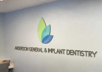 Anderson General & Implant Dentistry Lobby Signs Made By Optimum Signs in Milwaukee