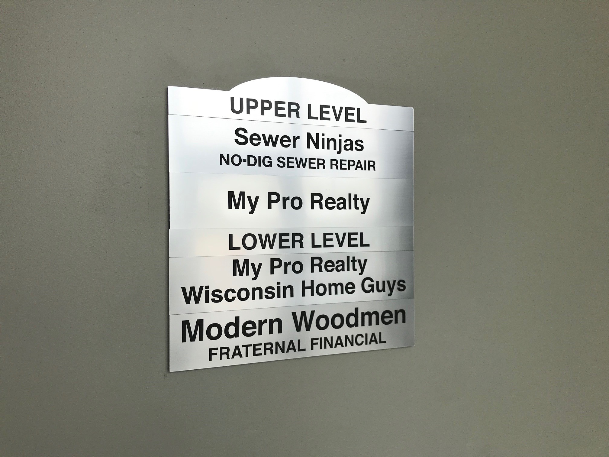 Interior Lobby Sign Made by Optimum Signs in Milwaukee