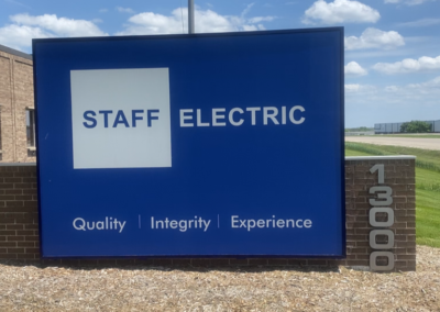 Staff Electric LED Monument Sign