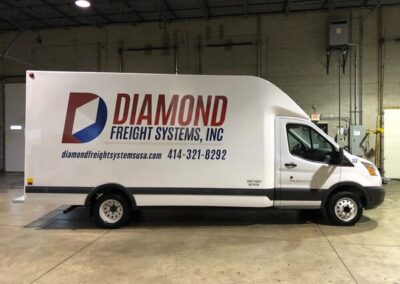 Diamond Freight Van Wrap By Optimum Signs In Milwaukee