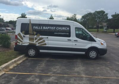 Falls Baptist Church Vehicle Wrap By Optimum Signs In Milwaukee