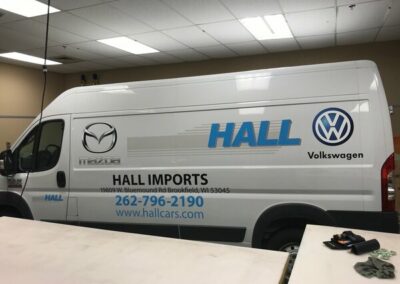 Hall Imports Custom Vehicle Wrap By Optimum Signs In Milwaukee