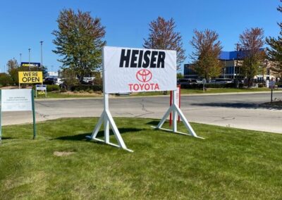 Heiser Post & Panel Sign By Optimum Signs In Milwaukee