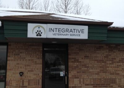Integrative Outdoor Stroefront Sign By Optimum Signs In Milwaukee