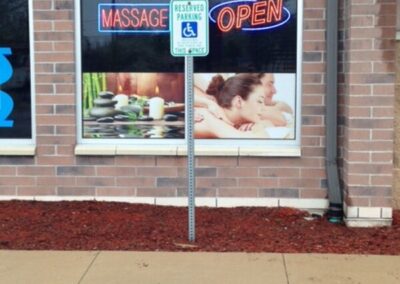 Massage Eletronic Sign Board By Optimum Signs In Milwaukee