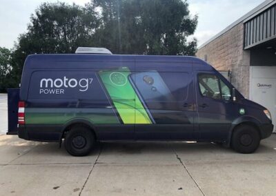 Motorola Van Vinyl Wraps By Optimum Signs In Milwaukee