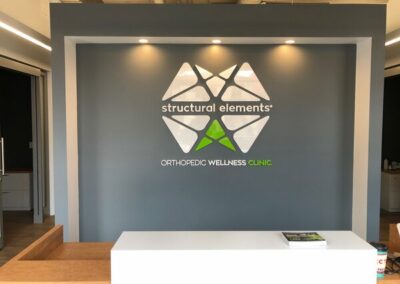 Structural Elementscustom Lobby Signs By Optimum Signs In Milwaukee