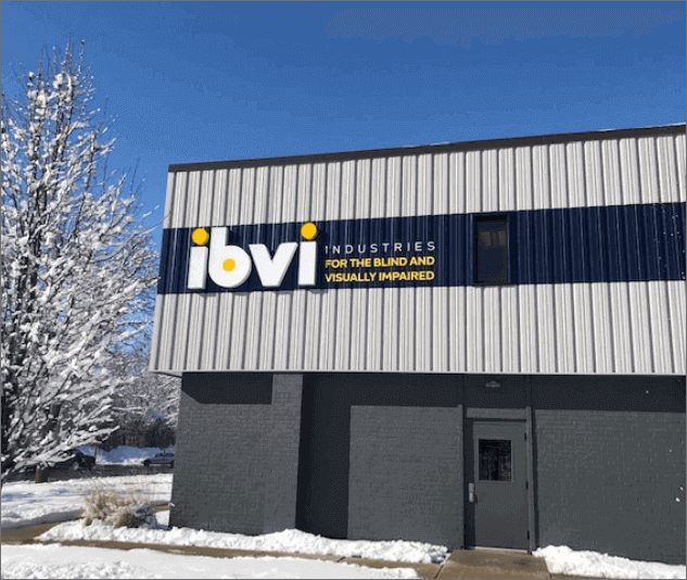 IBVI Commercial Sign Made By Optimum Signs in Milwaukee