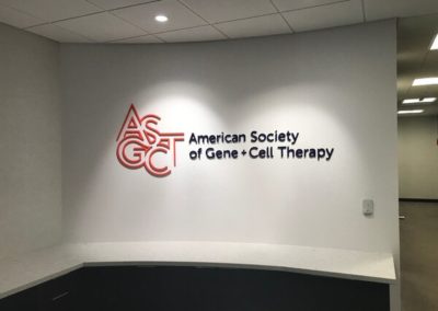 American Society of Gene + Cell Therapy Wall Signs by Optimum Signs in Milwaukee