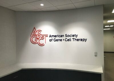 American Society of Gene + Cell Therapy Lobby Signs by Optimum Signs in Milwaukee